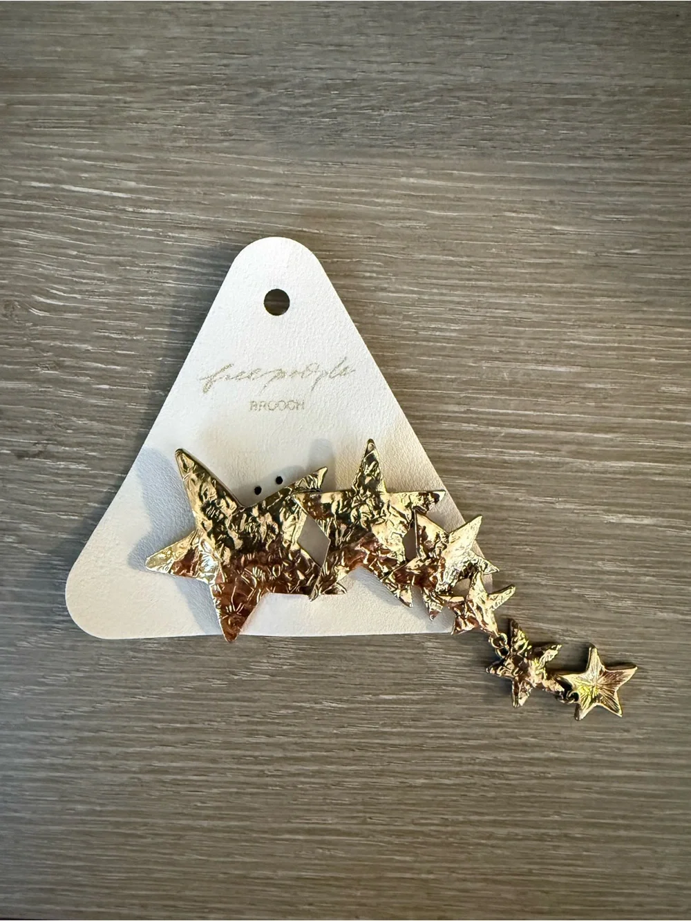Free People Gold Star Cluster Brooch